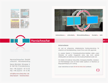 Tablet Screenshot of harnischmacher-gmbh.de